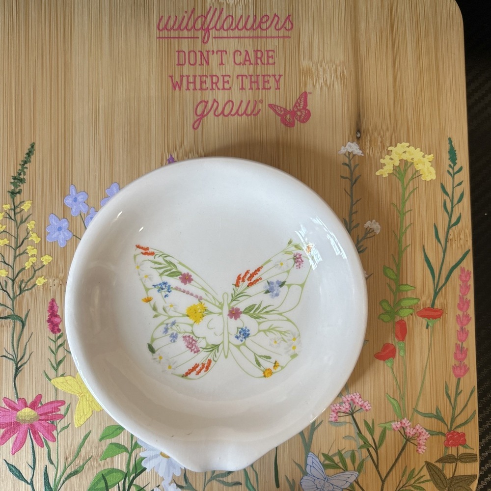 New Dolly Parton Wildflower Spring Collection- Floral Butterfly Spoon Rest